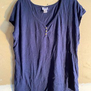 Motherhood Maternity Blue short sleeve t-shirt Size XL